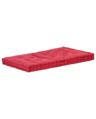 Coussin de plancher de palette Coton 120x80x10 cm Bordeaux | Mobilier & Déco