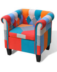Fauteuil avec design de patchwork Tissu | Mobilier & Déco