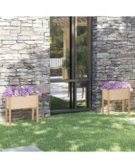Jardinières 2 pcs 70x31x70 cm bois de pin massif | Mobilier & Déco