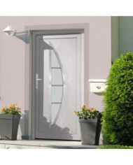 Porte d'entrée Blanc 88x200 cm PVC | Mobilier & Déco