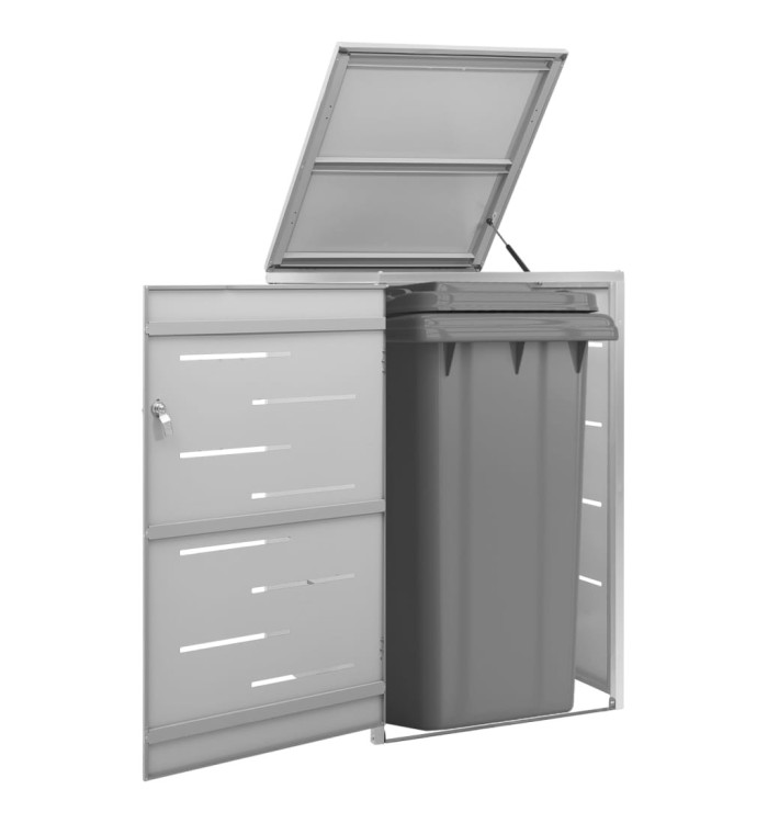Abri pour poubelle 69x77,5x112,5 cm Inox | Mobilier & Déco