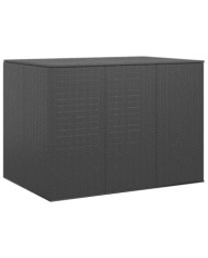 Boîte à coussins de jardin Résine tressée 145x100x103 cm Noir | Mobilier & Déco