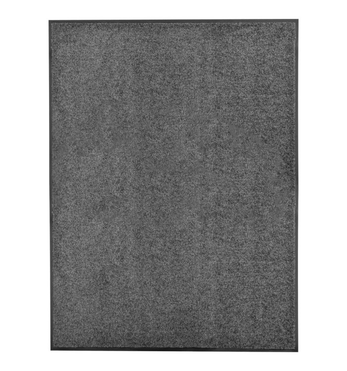 Paillasson lavable Anthracite 90x120 cm | Mobilier & Déco