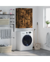 Armoire murale chêne fumé 69,5x34x90 cm bois d'ingénierie | Mobilier & Déco