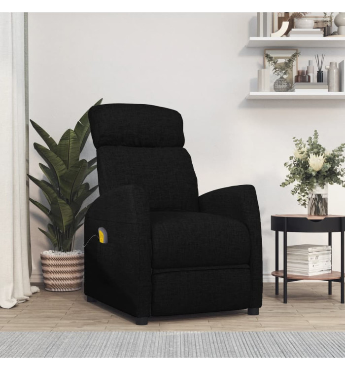 Fauteuil de massage Noir Tissu | Mobilier & Déco