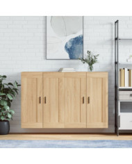 Armoires murales 2 pcs chêne sonoma bois d'ingénierie | Mobilier & Déco