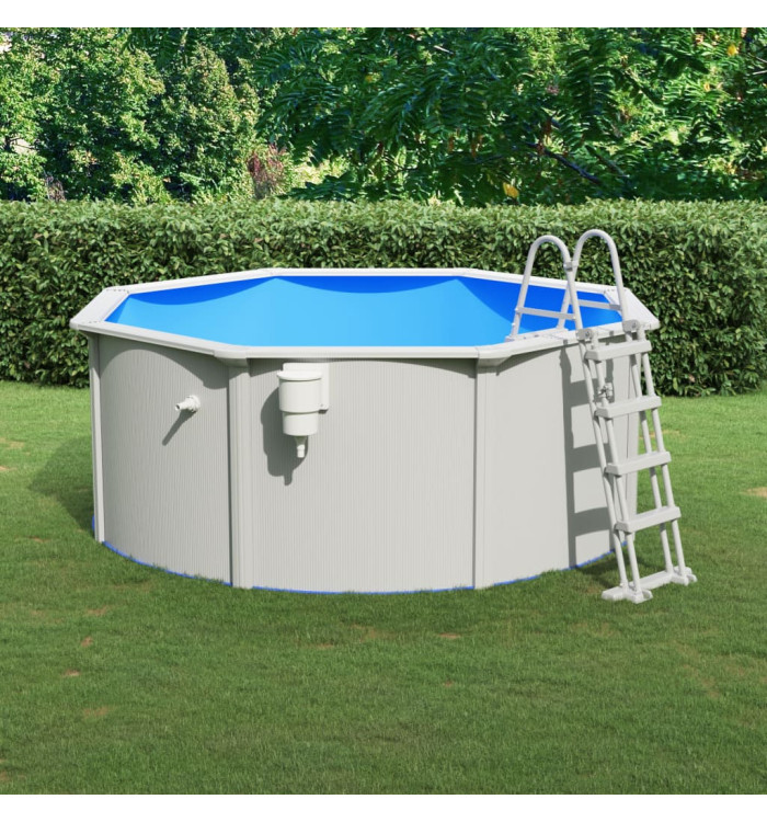 Piscine avec échelle de sécurité 300x120 cm | Mobilier & Déco