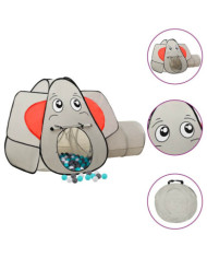 Tente de jeu pour enfants 250 balles Éléphant Gris 174x86x101cm | Mobilier & Déco
