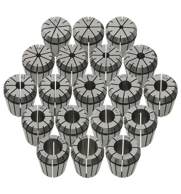 Douilles de serrage ER32 19 pcs Ensemble d'outils de tournage | Mobilier & Déco