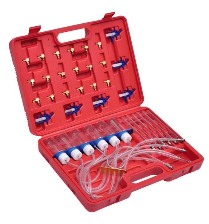 Débimètre pour injecteur commun diesel avec jeu d'adaptateurs | Mobilier & Déco