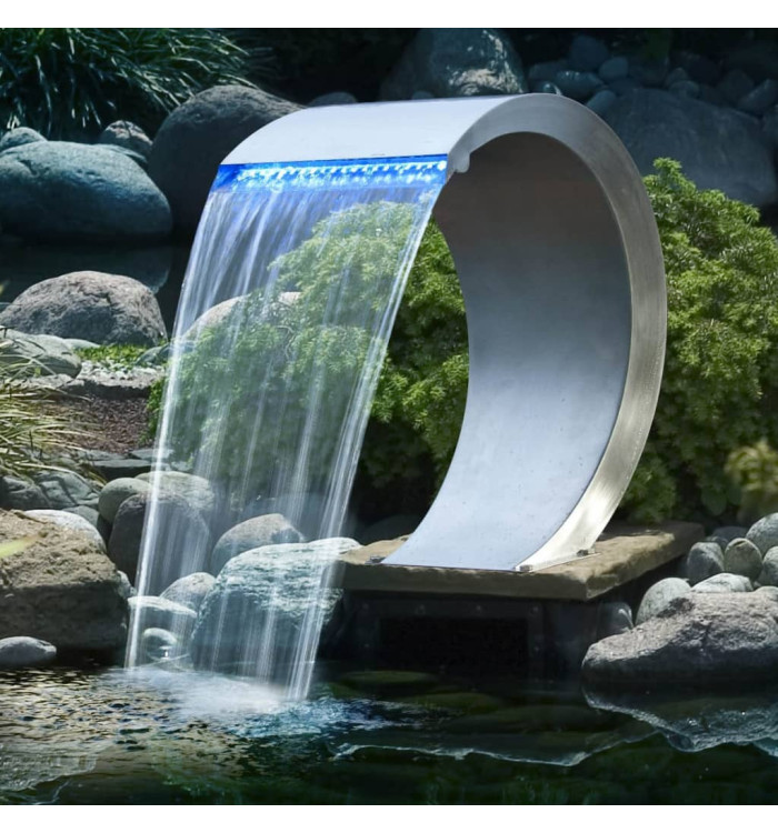Ubbink Cascade Mamba Inox avec éclairage LED | Mobilier & Déco