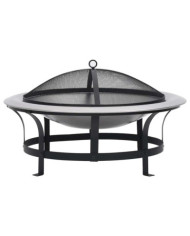 Foyer extérieur avec gril en acier inoxydable 76 cm | Mobilier & Déco