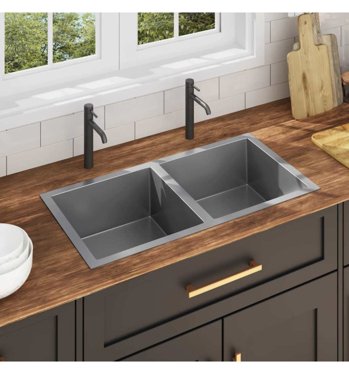 Évier de cuisine fait main Acier inoxydable | Mobilier & Déco