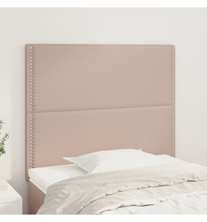 Têtes de lit 2 pcs Cappuccino 100x5x78/88 cm Similicuir | Mobilier & Déco