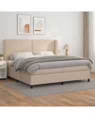 Sommier à lattes de lit avec matelas Cappuccino 200x200 cm | Mobilier & Déco