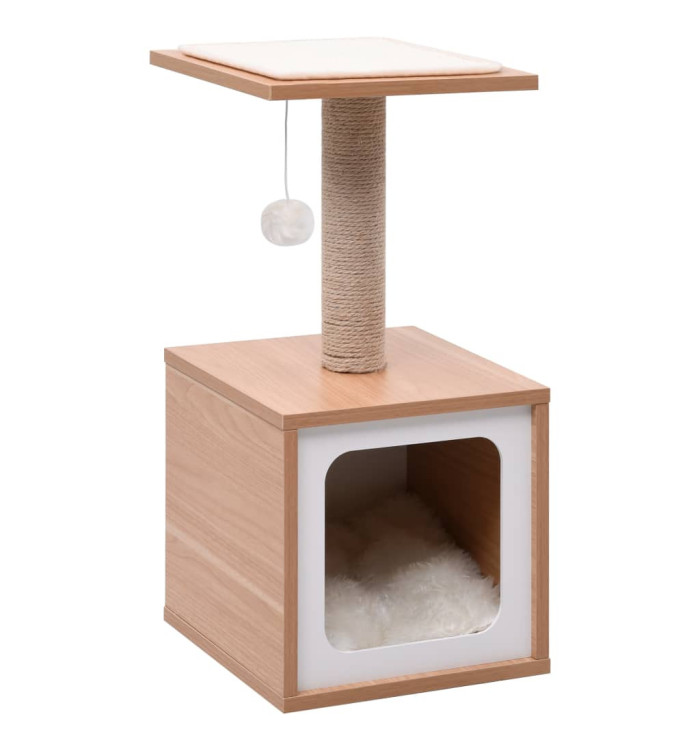 Arbre à chat avec tapis à gratter en sisal 62 cm | Mobilier & Déco
