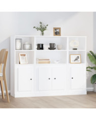 Buffets 3 pcs blanc bois d'ingénierie | Mobilier & Déco