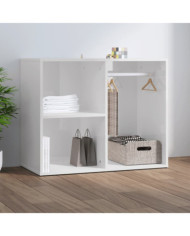 Armoire de dressing Blanc brillant 80x40x65cm Bois d'ingénierie | Mobilier & Déco