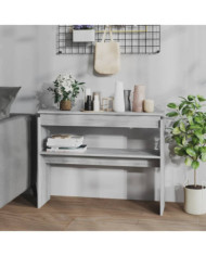 Table console Sonoma gris 102x30x80 cm Bois d'ingénierie | Mobilier & Déco