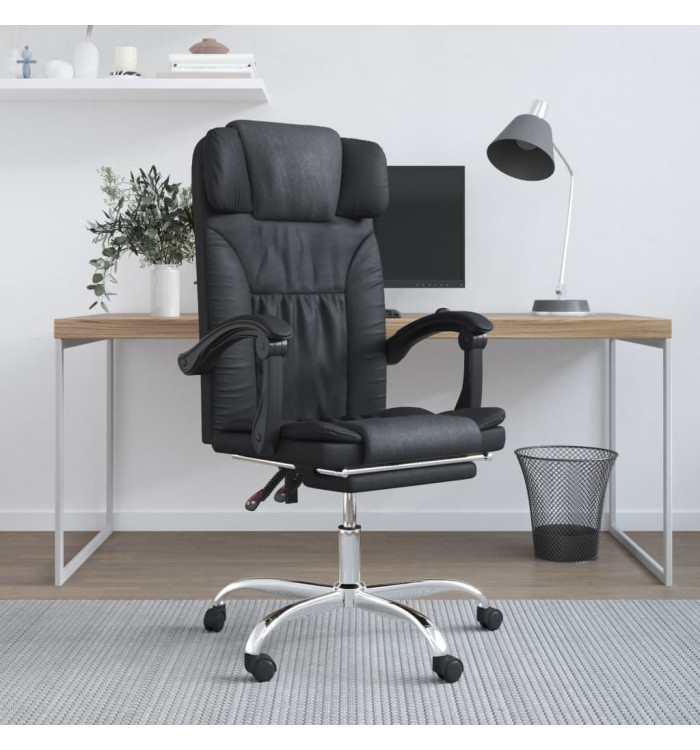 Fauteuil de massage inclinable de bureau Noir Similicuir | Mobilier & Déco