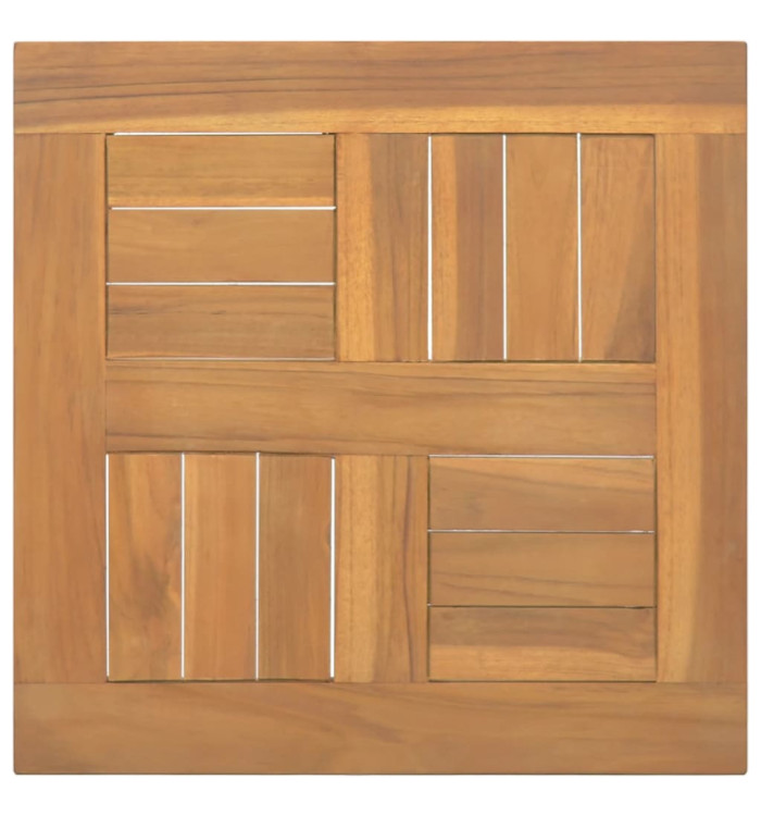 Dessus de table carré 40x40x2,5 cm Bois de teck massif | Mobilier & Déco