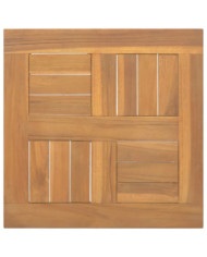 Dessus de table carré 40x40x2,5 cm Bois de teck massif | Mobilier & Déco