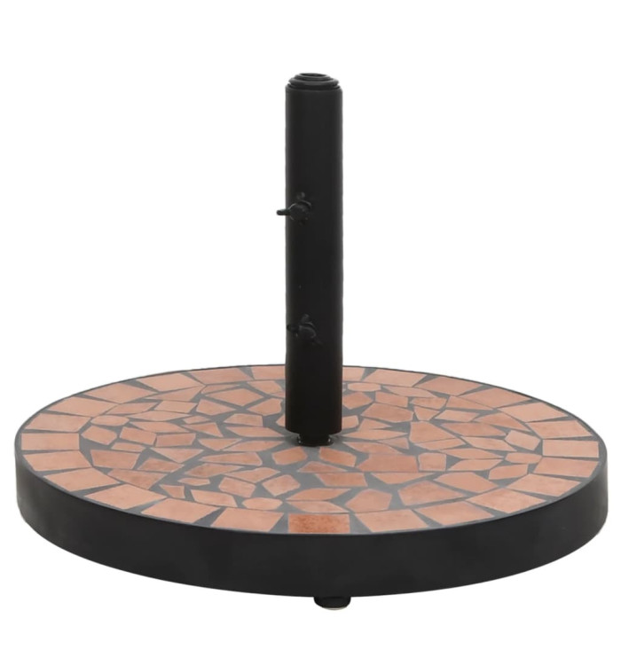 Base de parasol terre cuite rond 12 kg | Mobilier & Déco