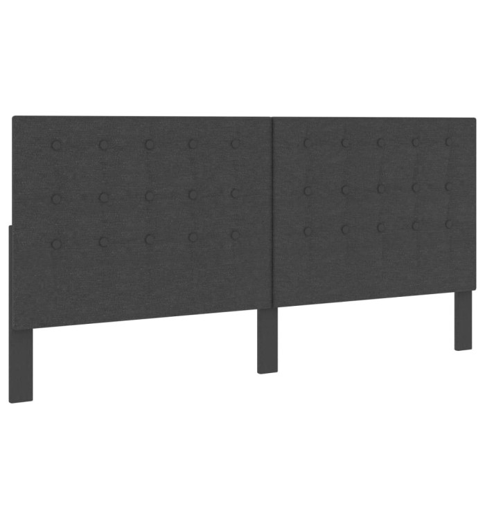 Tête de lit touffetée Gris foncé Tissu 200x200 cm | Mobilier & Déco