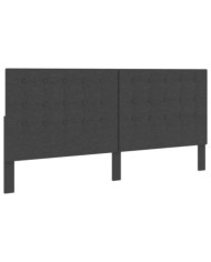 Tête de lit touffetée Gris foncé Tissu 200x200 cm | Mobilier & Déco