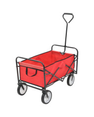 Chariot à main pliable Acier Rouge | Mobilier & Déco