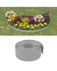 Bordures de jardin 5 pcs gris 10 m 20 cm polyéthylène | Mobilier & Déco