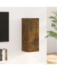 Armoire suspendue Chêne fumé 35x34x90 cm Bois d'ingénierie | Mobilier & Déco