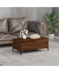 Table basse Chêne marron 90x50x36,5 cm Bois d'ingénierie | Mobilier & Déco