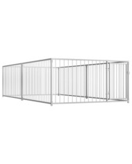 Chenil d'extérieur pour chiens 200 x 400 x 100 cm | Mobilier & Déco