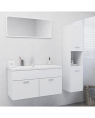 Ensemble de meubles de salle de bain Blanc Bois d'ingénierie | Mobilier & Déco