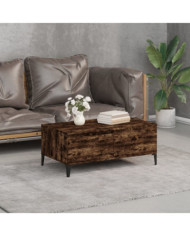Table basse Chêne fumé 90x50x36,5 cm Bois d'ingénierie | Mobilier & Déco