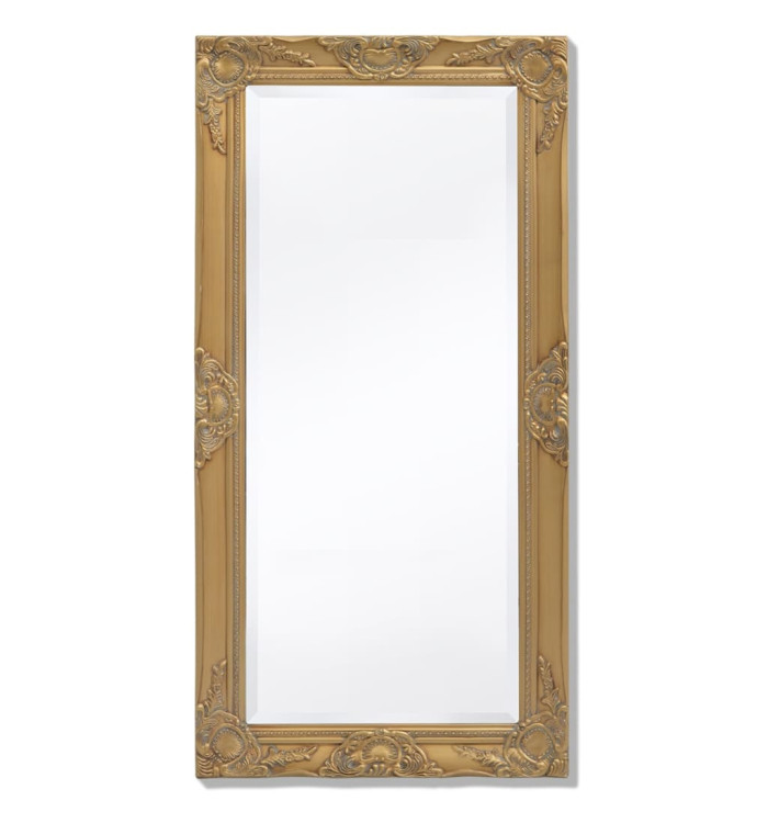Miroir mural style baroque 100x50 cm Doré | Mobilier & Déco