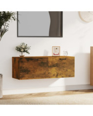 Armoire murale Chêne fumé 100x36,5x35 cm Bois d'ingénierie | Mobilier & Déco