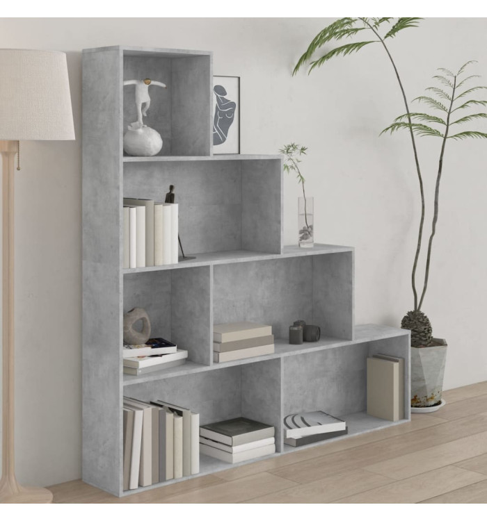 Bibliothèque/Séparateur de pièce Gris béton Bois d'ingénierie | Mobilier & Déco