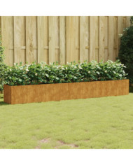 Lit surélevé de jardin 280x40x40 cm acier corten | Mobilier & Déco