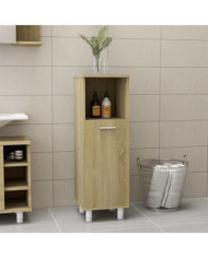 Armoire de salle de bain Chêne sonoma Bois d'ingénierie | Mobilier & Déco