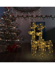Décorations de Noël de renne 2 pcs 60x16x100 cm Acrylique | Mobilier & Déco