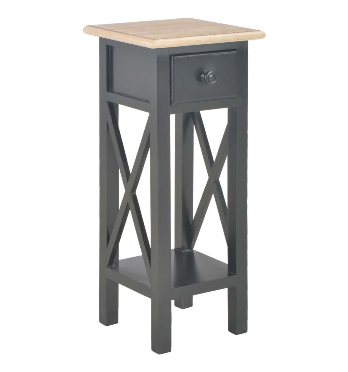 Table d'appoint Noir 27 x 27 x 65,5 cm Bois | Mobilier & Déco