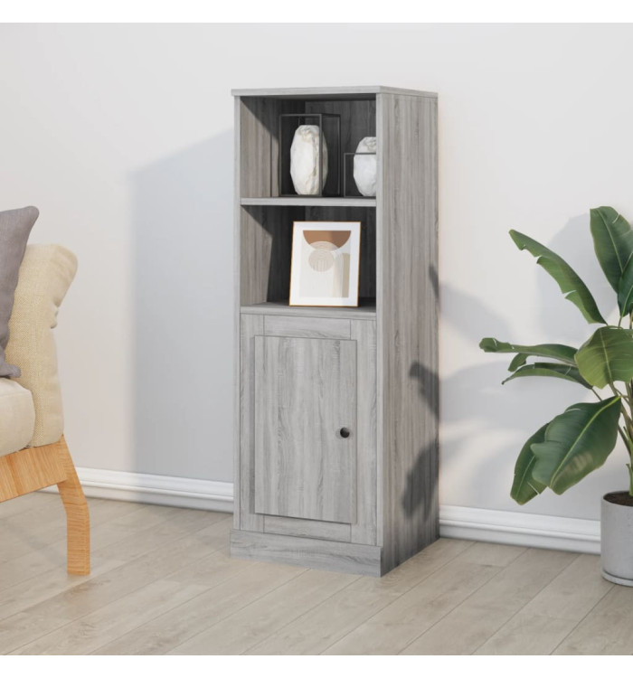 Buffet haut sonoma gris 36x35,5x103,5 cm bois d'ingénierie | Mobilier & Déco