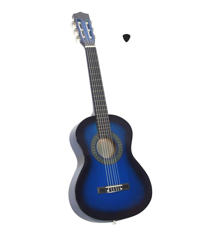 Guitare classique de débutants et enfants Bleu 1/2 34" | Mobilier & Déco
