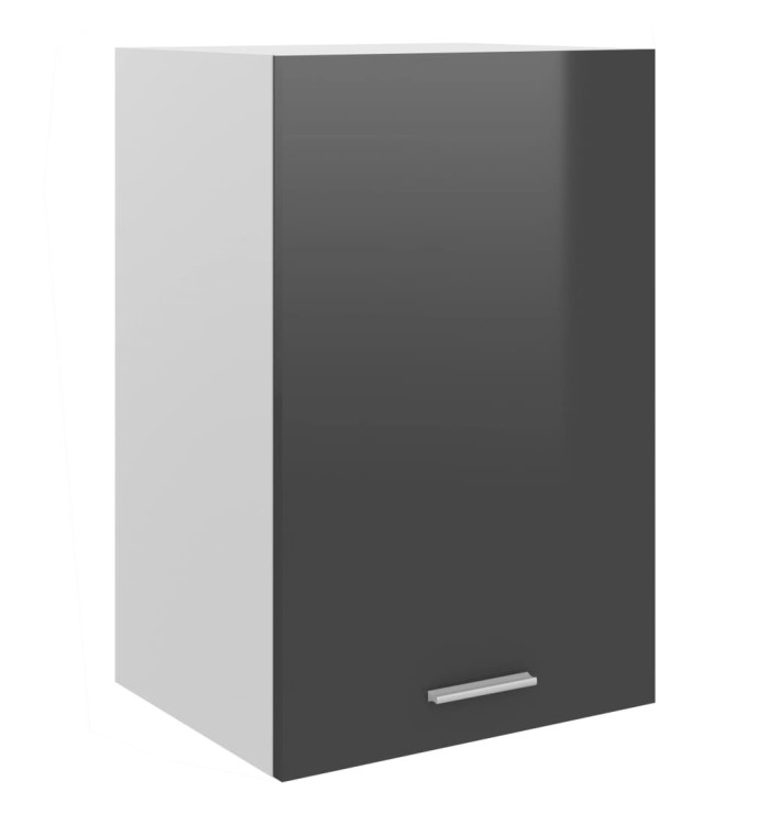 Armoire suspendue "Lyon" Gris brillant 39,5x31x60 cm | Mobilier & Déco