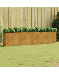 Lit surélevé de jardin 360x40x80 cm acier corten | Mobilier & Déco