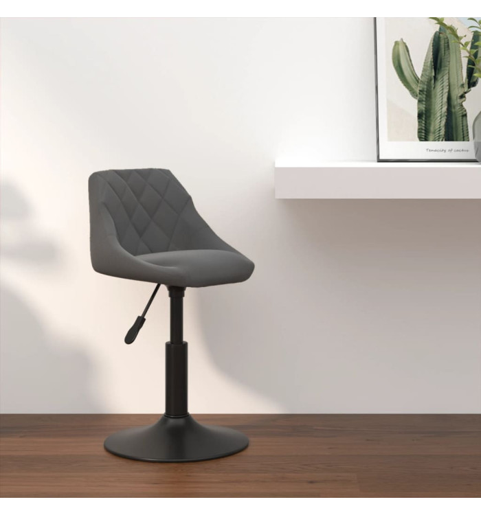 Tabouret de bar Gris foncé Velours | Mobilier & Déco