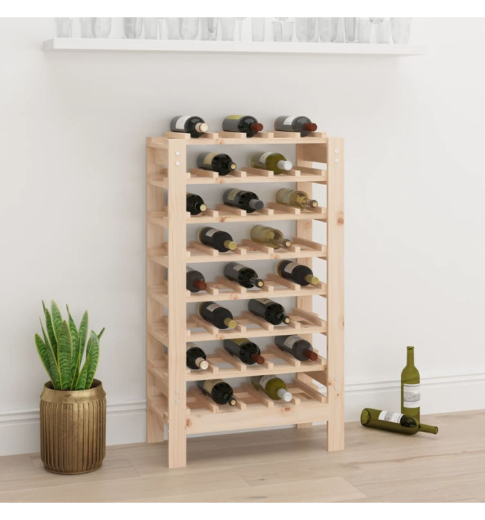 Casier à vin 61,5x30x107,5 cm Bois de pin massif | Mobilier & Déco