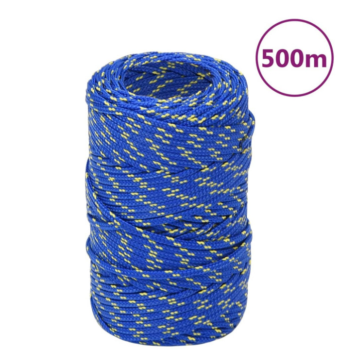 Corde de bateau Bleu 2 mm 500 m Polypropylène | Mobilier & Déco